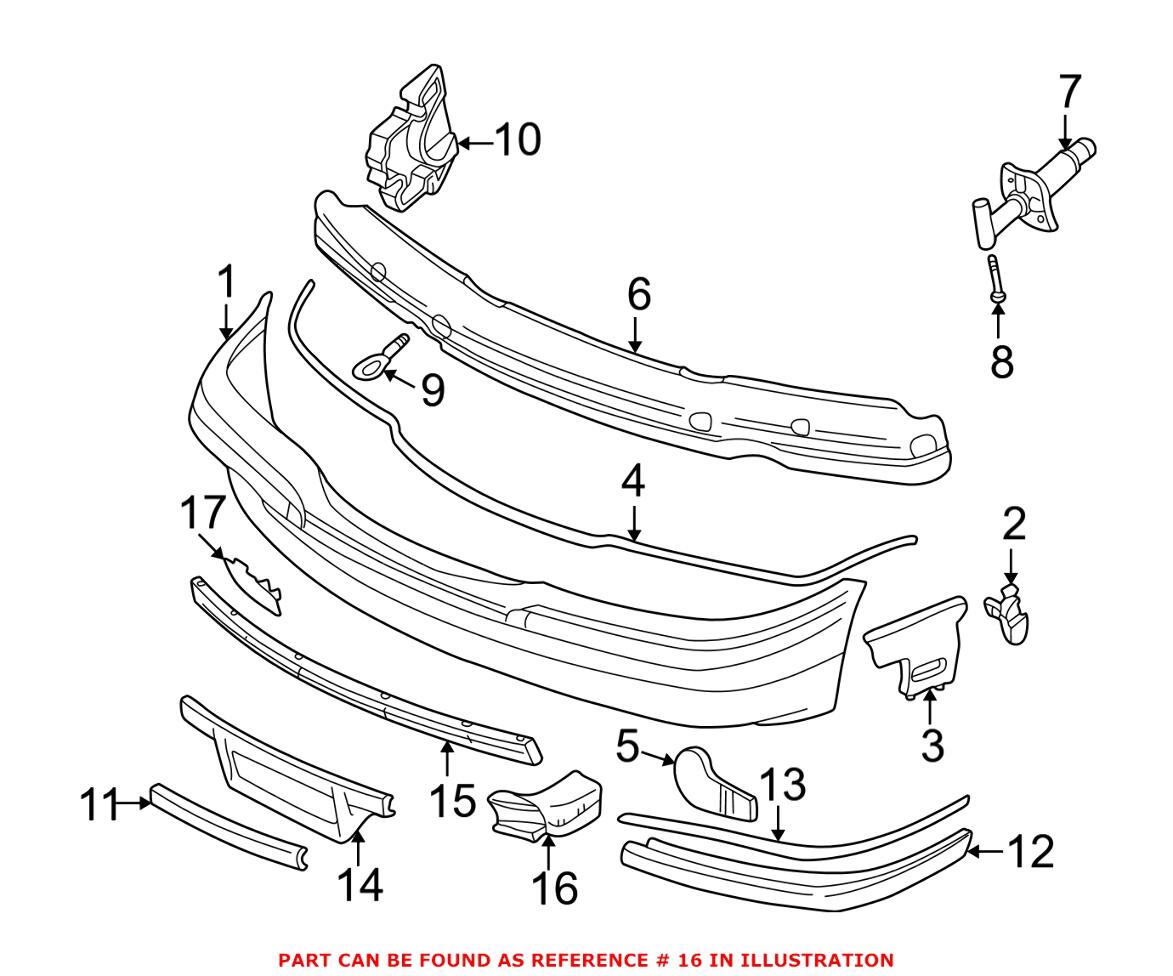 BMW Brake Air Duct - Front Driver Left 51118150763